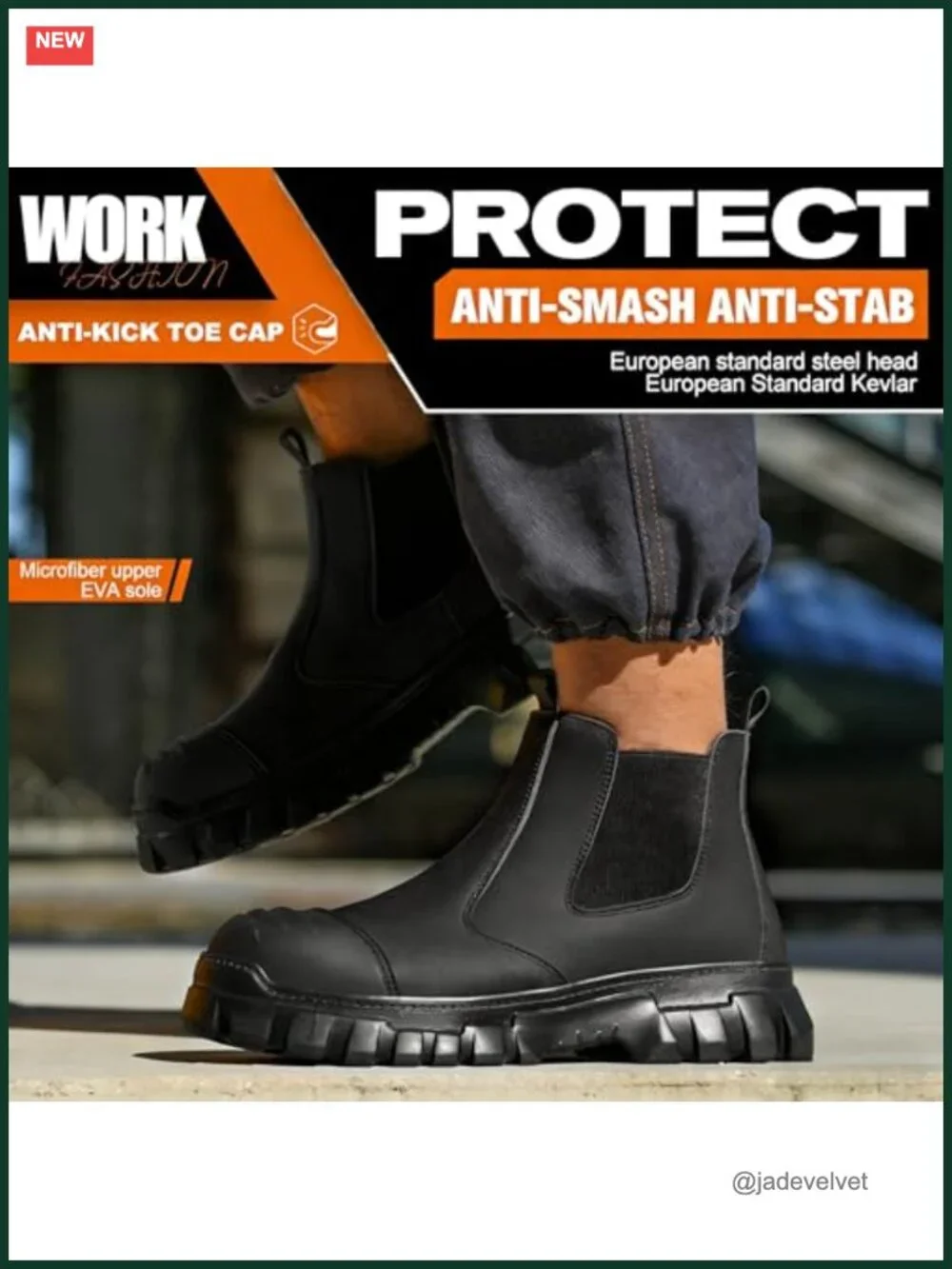 Steel Toe Boots, Waterproof Lightweight Work Boots, Non-slip Industrial Safety